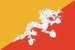 Flag of Bhutan, featuring a white dragon on a yellow and red background, symbolizing the country's identity and culture, relevant to trademark registration services in Sri Lanka.