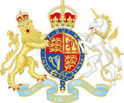 Royal Coat of Arms of the United Kingdom featuring a lion and unicorn, symbolising authority and justice, relevant to trademark infringement case analysis.