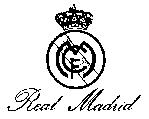 Real Madrid logo featuring a crown and the initials "RM", symbolising the club's brand and trademark registration in the context of the Champions League Final 2024.