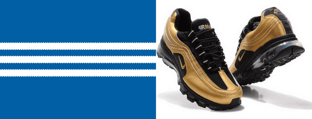 Gold nike